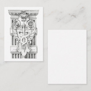 CADUCEUS STAFF 3.5x2.5 Flat Card