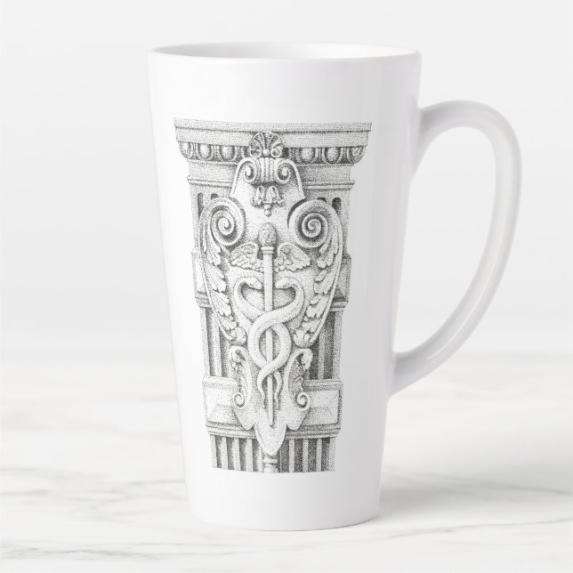 CADUCEUS Tall Tapte Latte Mug (Droite)