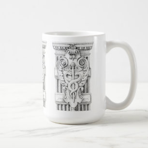 CADUCEUS Tall White Mug
