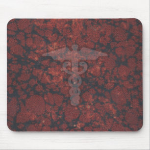 Caduceus the medical symbol for a doctor or nurse mouse pad