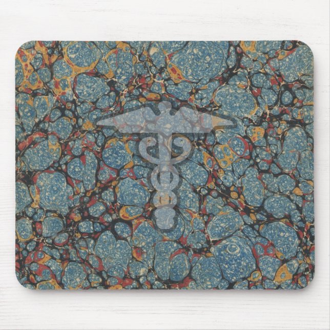 Caduceus the medical symbol for a doctor or nurse mouse pad (Front)