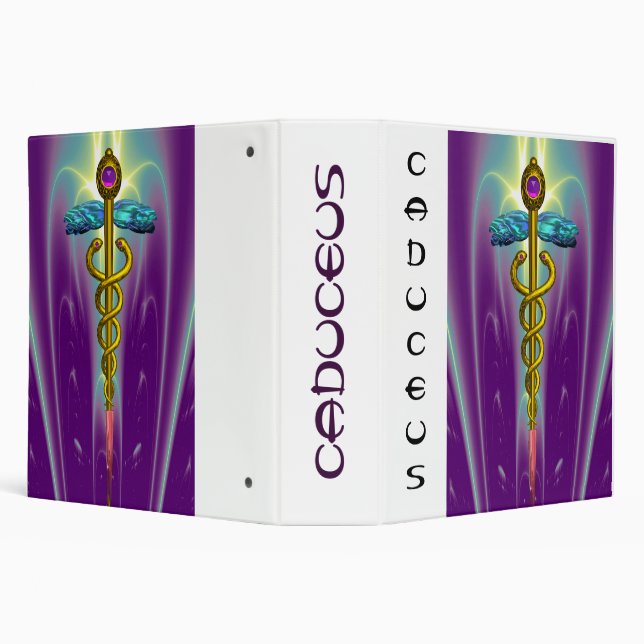 CADUCEUS , vibrant gold ametist Binder (Background)