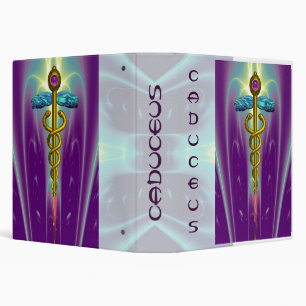 CADUCEUS , vibrant gold ametist Binder