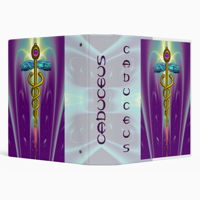 CADUCEUS , vibrant gold ametist Binder (Background)