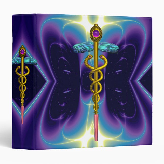 CADUCEUS , vibrant gold ametist Binder (Front/Spine)