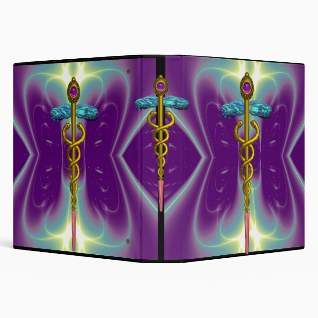 CADUCEUS , vibrant gold ametist Binder (Background)