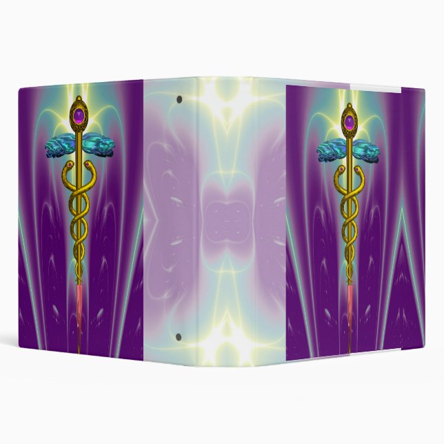 CADUCEUS , vibrant gold ametist Binder (Background)