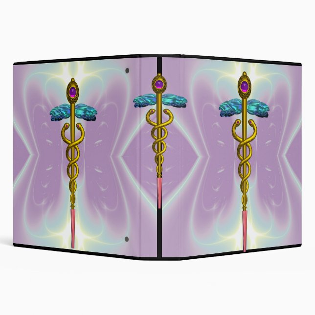 CADUCEUS , vibrant gold ametist Binder (Background)
