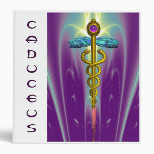 CADUCEUS , vibrant gold ametist Binder