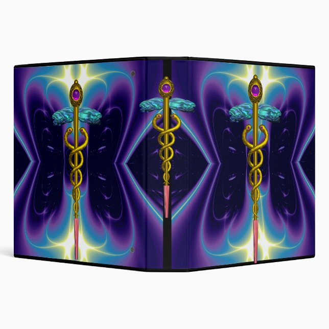 CADUCEUS , vibrant gold ametist Binder (Background)