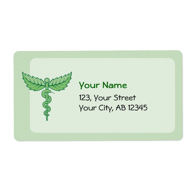 Caduceus with leaves (Front)