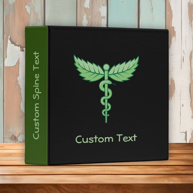 Caduceus with Leaves Binder (Creator Uploaded)