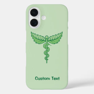 Caduceus with Leaves iPhone 16 Case