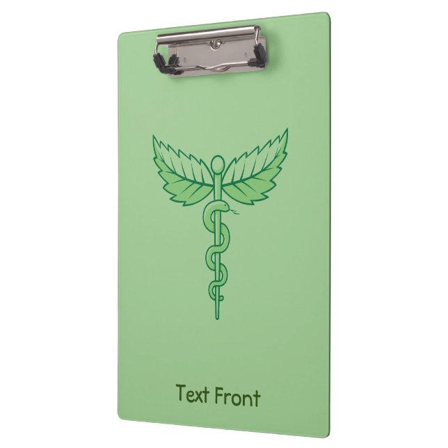 Caduceus with Leaves Clipboard (Left)