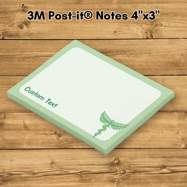 Caduceus with leaves post-it notes (Creator Uploaded)