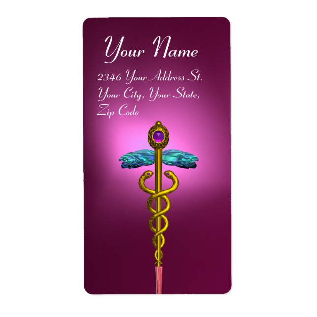 CADUCUS, améthyste d'or vif violet violet rose vio (Devant)
