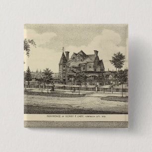 Cady and Kilpatrick, Nebraska 2 Inch Square Button