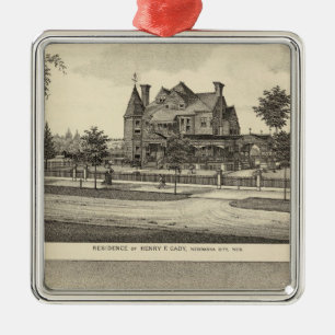 Cady and Kilpatrick, Nebraska Metal Ornament