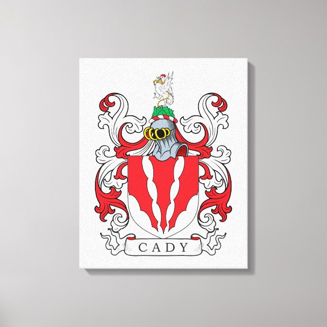 Cady Family Crest Canvas Print (Front)