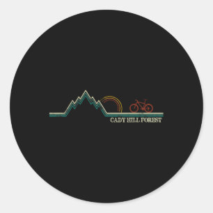Cady Hill Mountain Biking Vermont Stowe  Classic Round Sticker