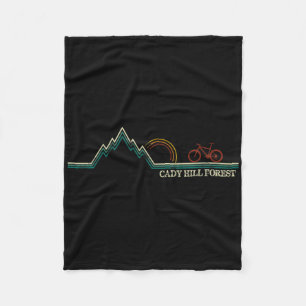 Cady Hill Mountain Biking Vermont Stowe Fleece Blanket