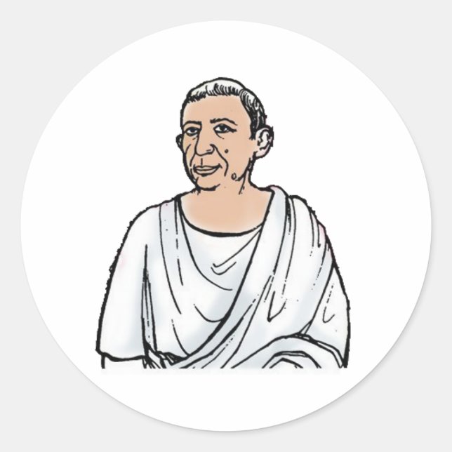 Caecilius Classic Round Sticker (Front)