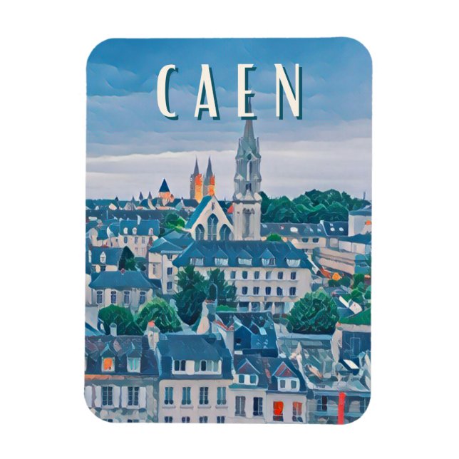 Caen Photo Vintage  Magnet (Vertical)