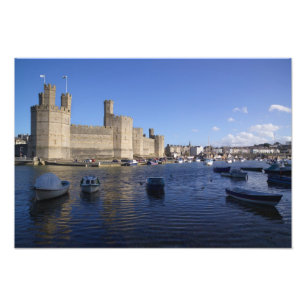 Caernarfon Castle, Gwynedd, Wales 2 Photo Print