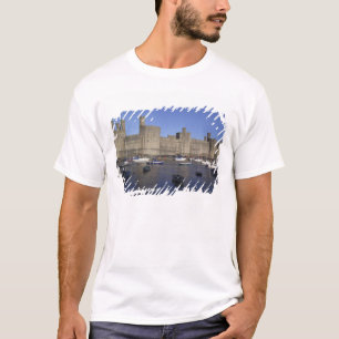 Caernarfon Castle, Gwynedd, Wales (RF) T-Shirt