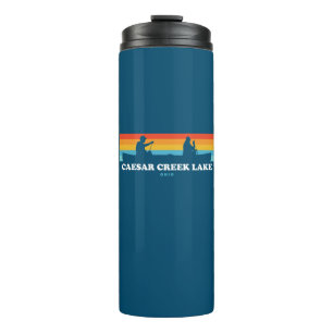 Caesar Creek Lake Ohio Canoe Thermal Tumbler