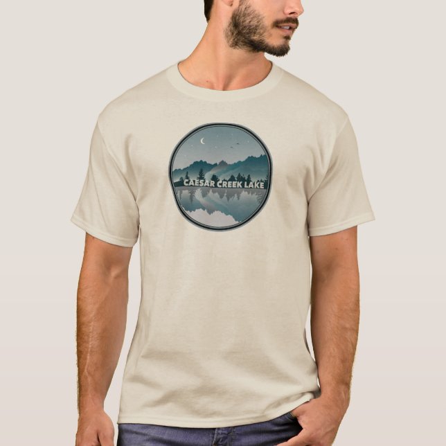 Caesar Creek Lake Ohio Reflection T-Shirt (Front)