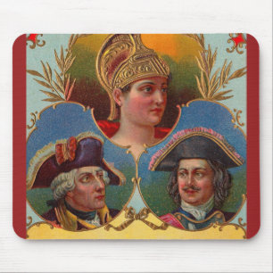 Caesar - Kaiser - Tsar cigar box label Mouse Pad