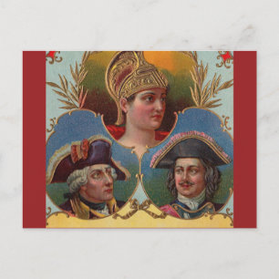 Caesar - Kaiser - Tsar cigar box label Postcard