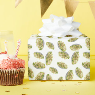 Caesar salad pattern  wrapping paper