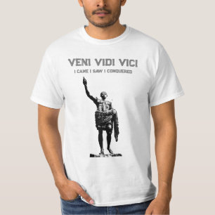 Caesar Veni Vidi Vici Motivational Quote Mens T-Shirt
