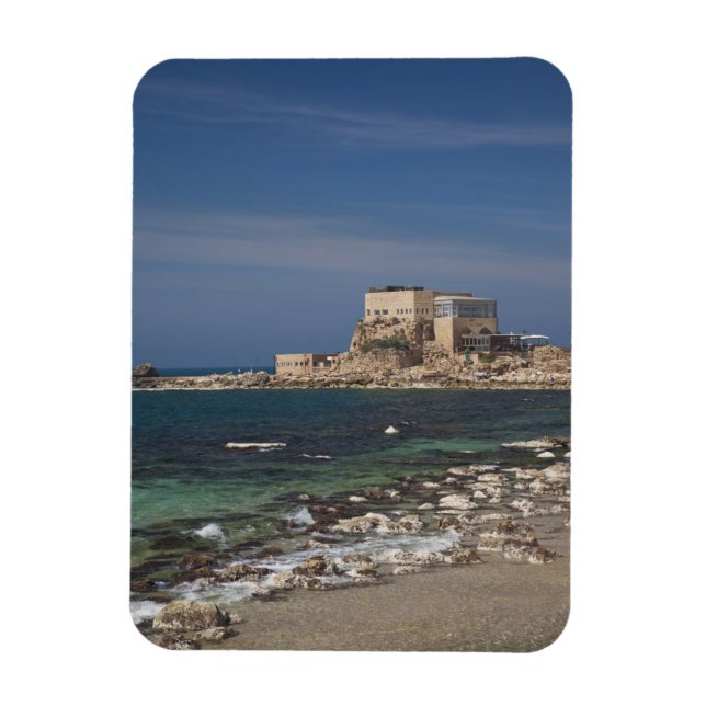 Caesarea ruins of port built by Herod the Great 2 Magnet (Vertical)