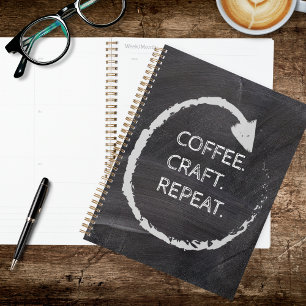 Café à phrase personnalisable. Artisanat. Répéter.