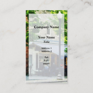 Cafe Albany NY Business Card