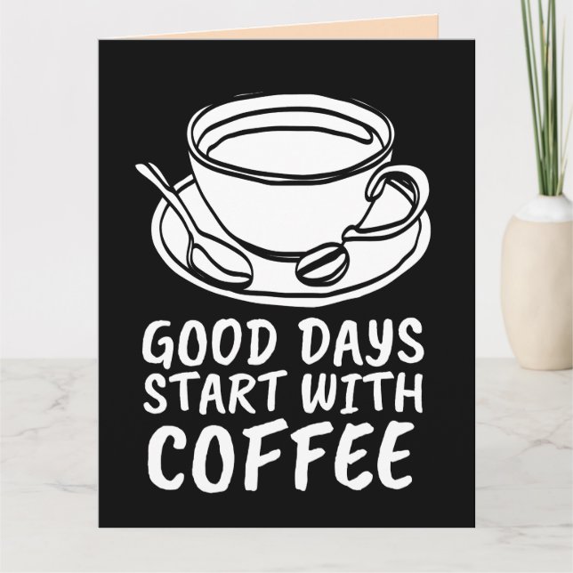 CAFÉ ANNIVERSAIRE VOUS AIME UNE CARTE DE SALUT LAT (Devant)