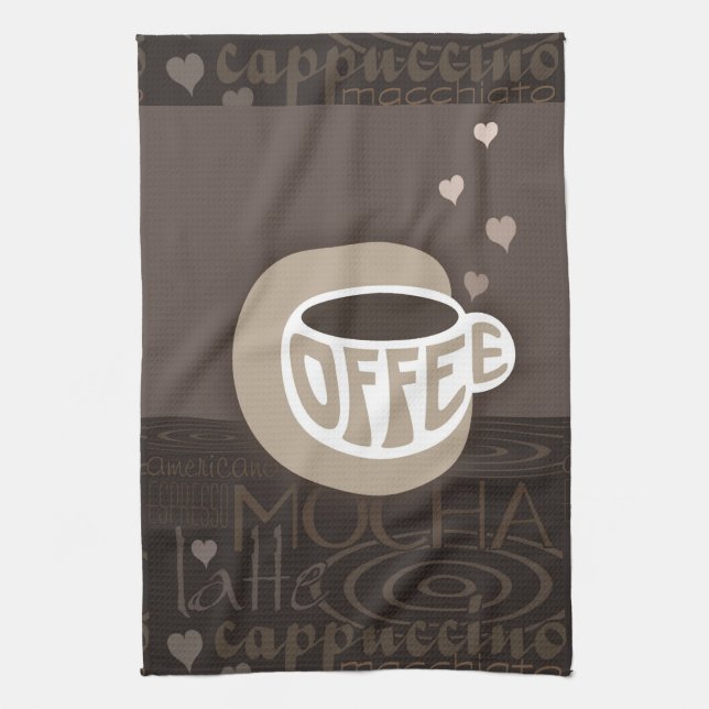 Café Art Serviette de cuisine (Vertical)