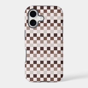 Cafe Au Lait checkerboard pattern