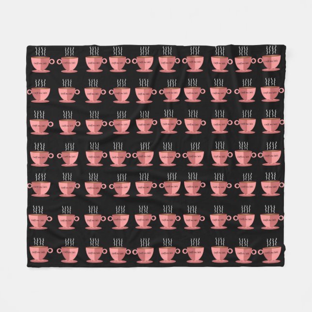 Cafe au Lait Fleece Blanket (Front (Horizontal))