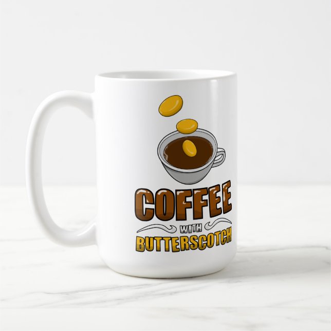 Café avec la tasse de caramel au beurre ! (Gauche)