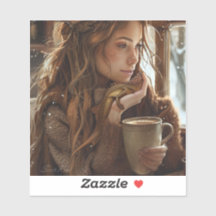 Café avec les amis Sticker