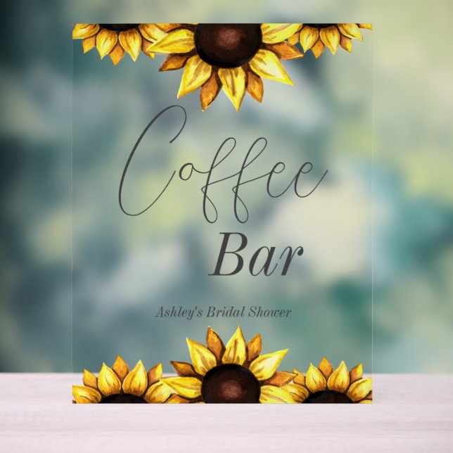 Café Bar Sunflower Fête des mariées Mariage (Neutre)