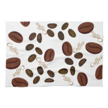 Café Beans Serviette de cuisine 16" x 24"