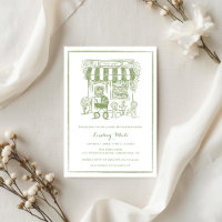 Cafe Bebe Baby Brunch Invite | Baby Shower