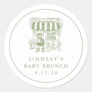 Cafe Bebe Baby Brunch Sticker
