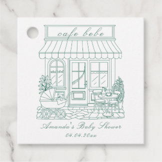 Cafe Bebe Bonjour Baby Shower Favour Tags