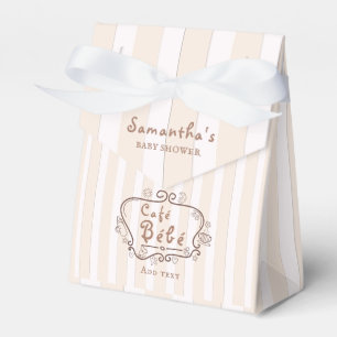 Café Bébé French Coffee Gender Neutral Baby Shower Favor Box
